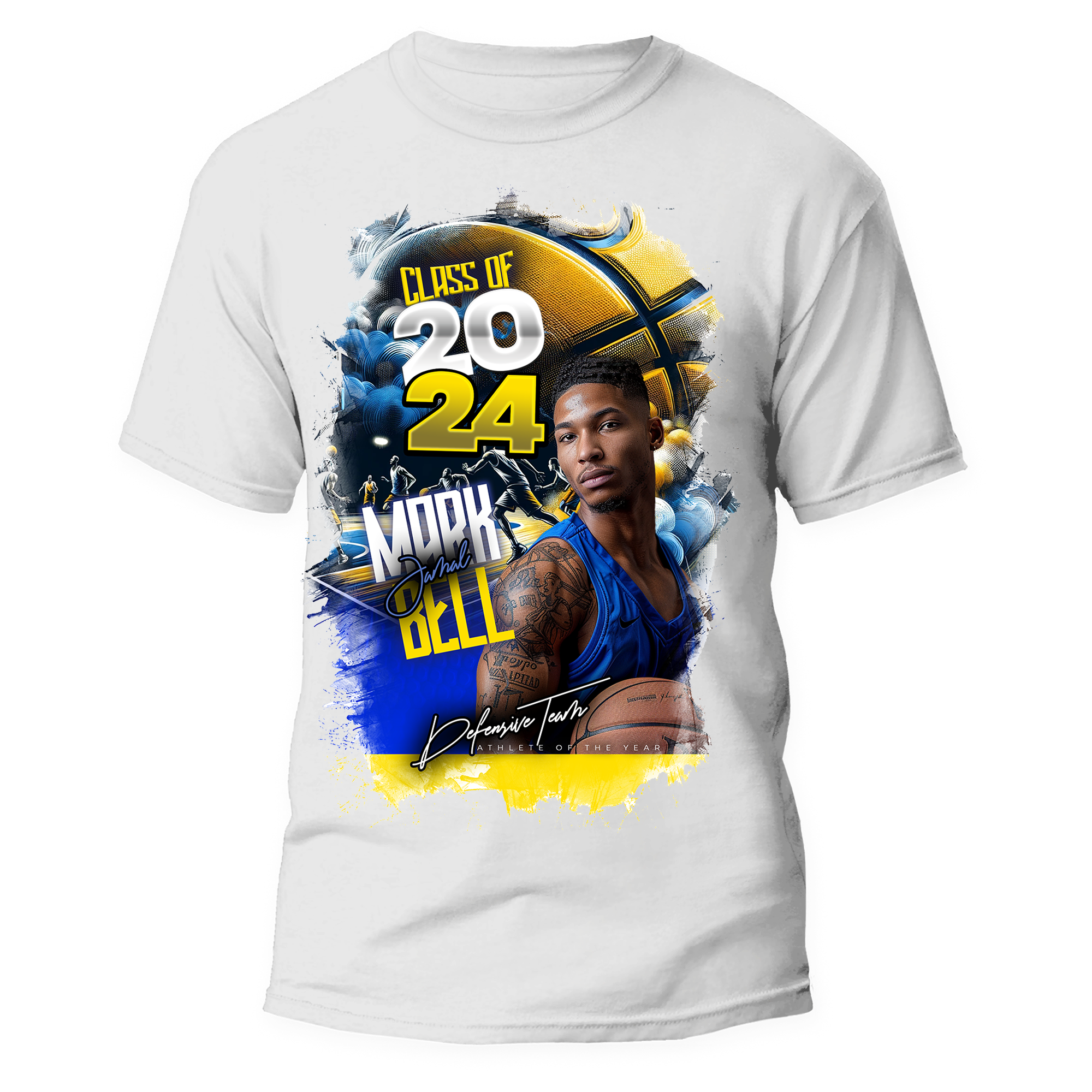 Basketball Center Design T-shirt