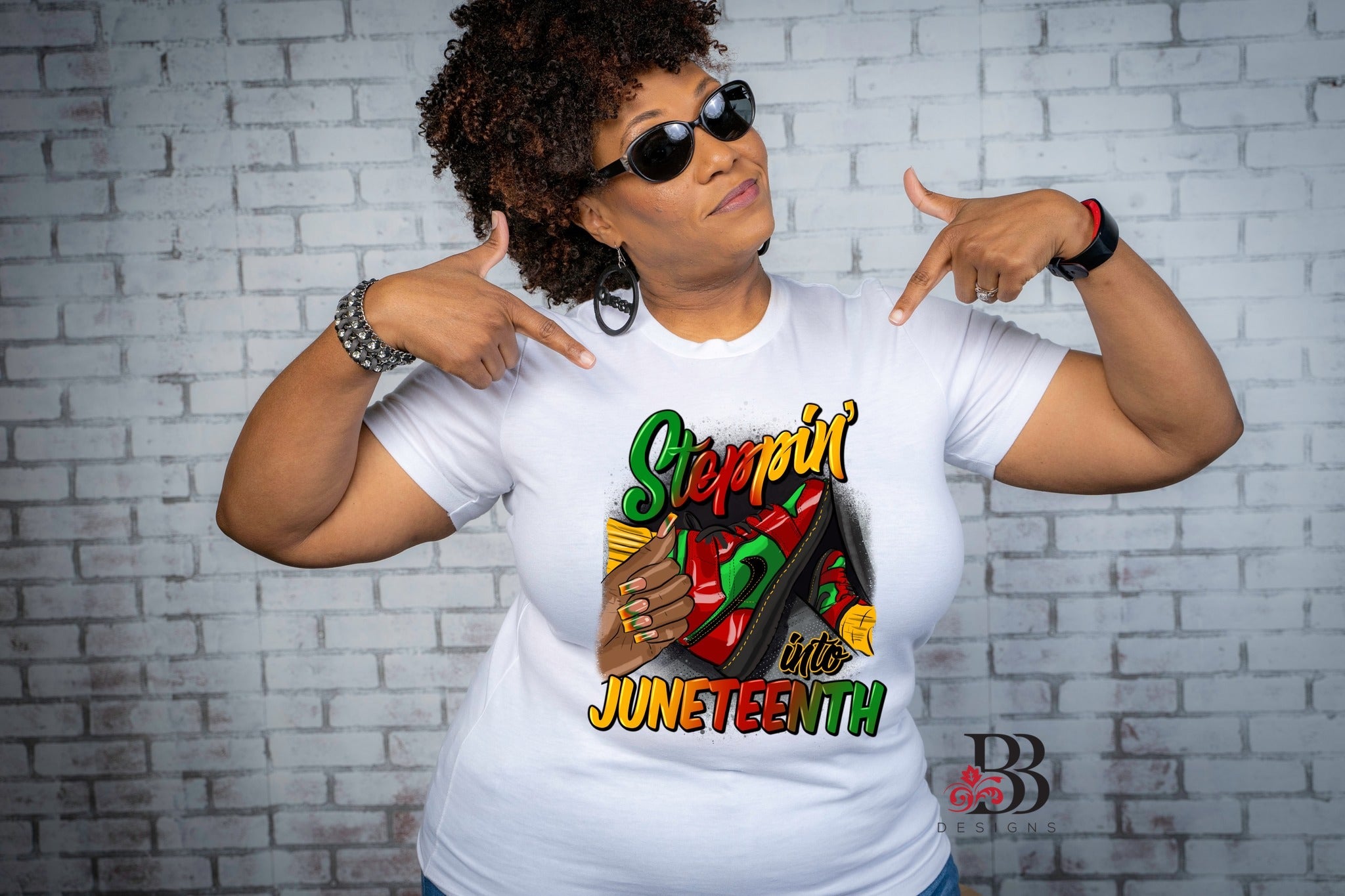 Steppin Into Juneteenth Sneakers (Female)