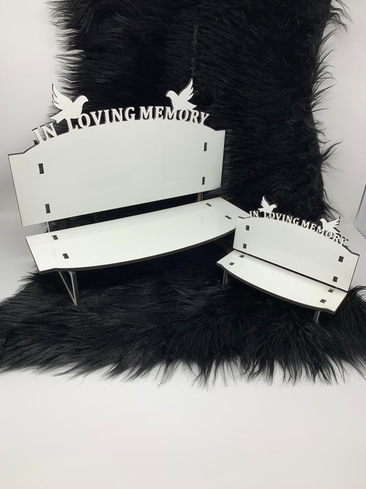 Custom "In Loving Memory" Personalized Memorial Keepsake Bench
