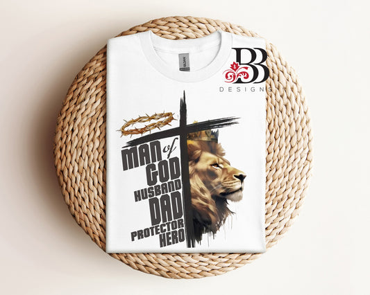 Man of God Lion Cross