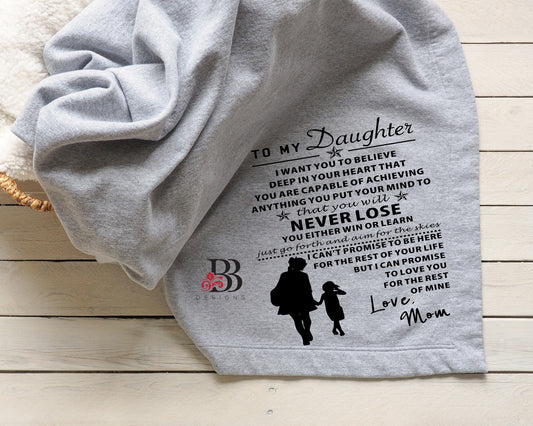 "Never Lose" Blanket