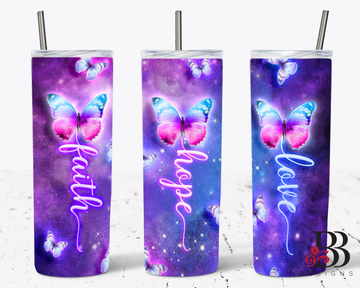 Faith, Love, Hope Tumbler